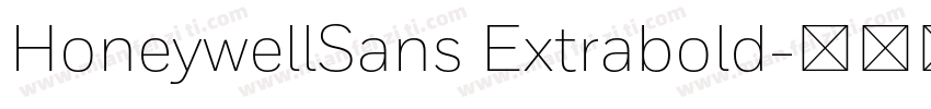 HoneywellSans Extrabold字体转换